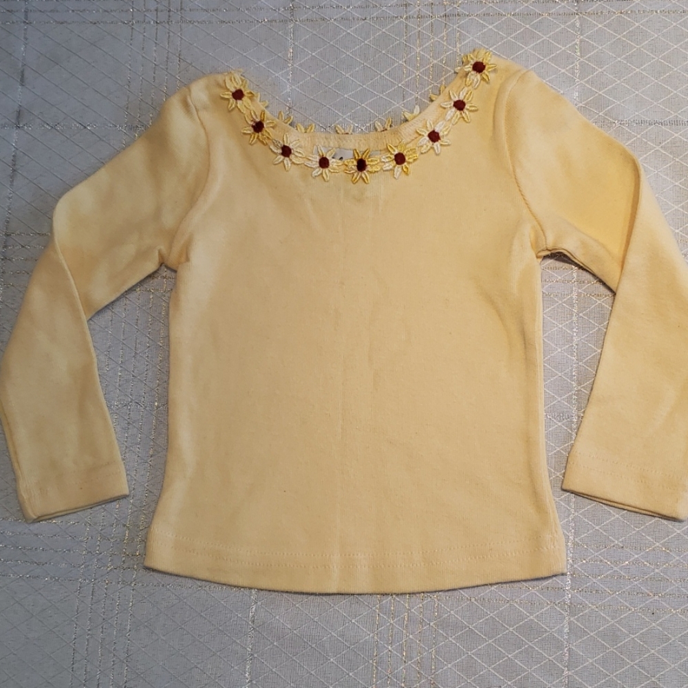 Girls 2T NEW Top Shirt Long Sleeve Tee Embroidered - Picture 2 of 11